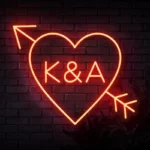 orange Initials-in-Heart-with-Arrow-Neon-Sign