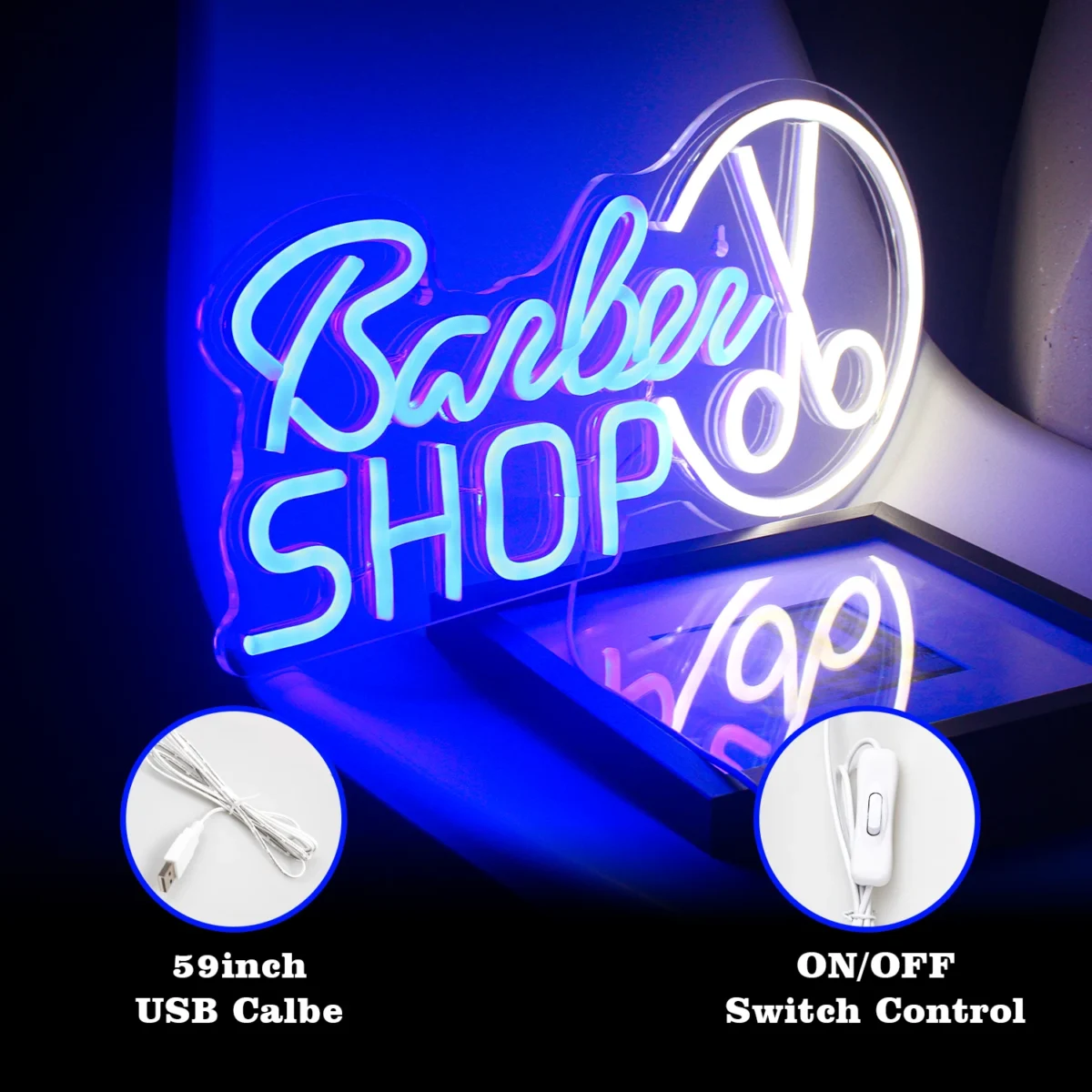 Kapperszaak Neon Bord Voor Kapsalon Studio Led Light Up Business Winkel Bord Muur Decor Kapper Winkel 3 Led neon sign