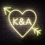 yellow custom cupido hearth neon