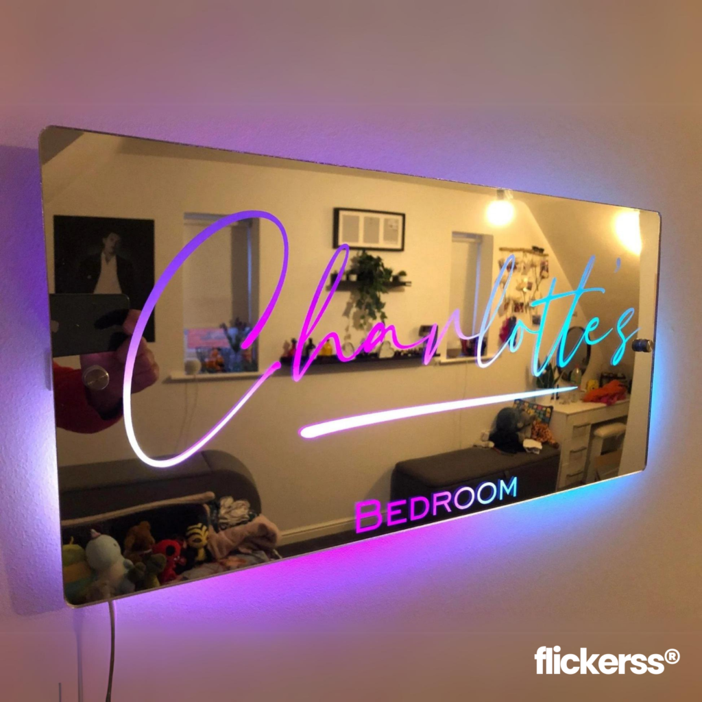 Hand made custom name neon sign